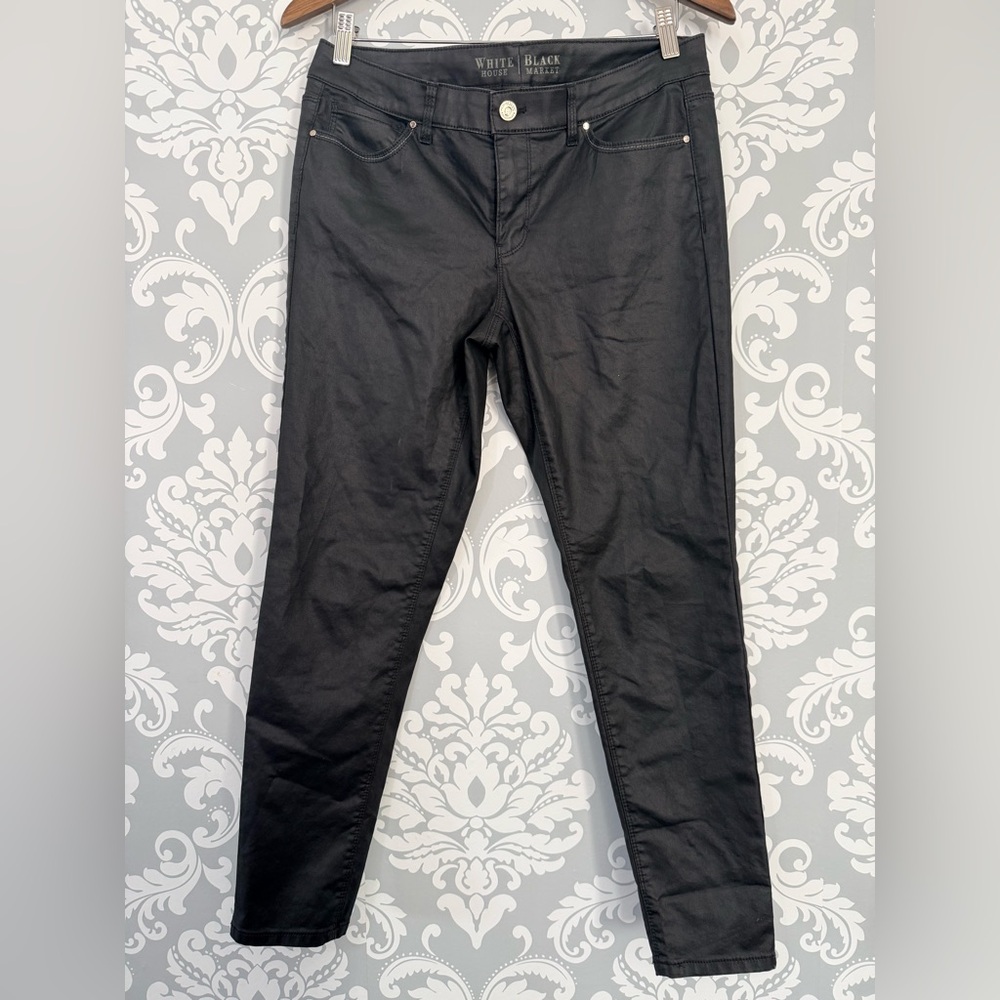 White House Black Market Black‎ Waxed Out Skinny Jeans
